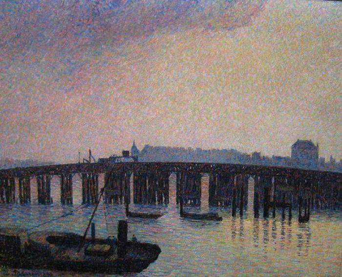 Camille Pissarro Old Chelsea Bridge oil painting picture